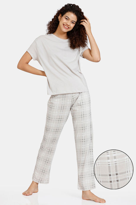 Cotton checked pyjama online set